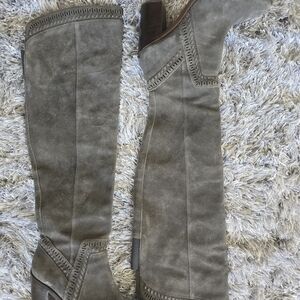 Vince Camuto Madolee Stylish Gray Knee-High Women's Boots